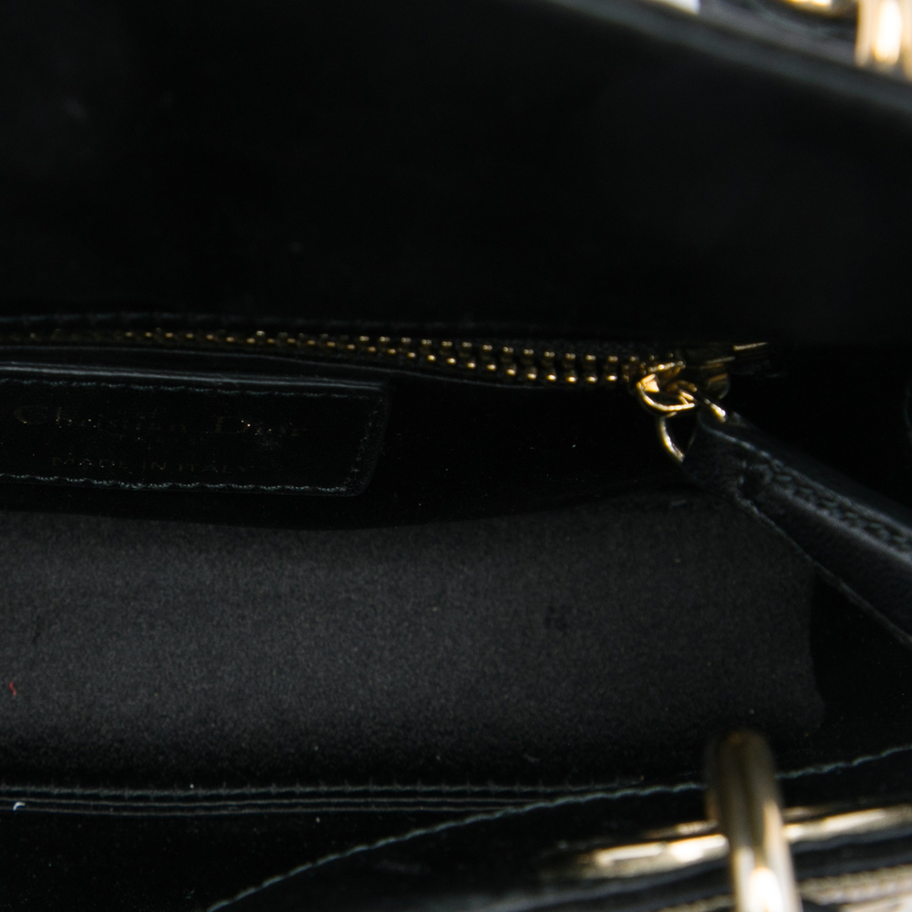 Pre-Loved Dior Mini Satin Sequin Gradient Lady Dior - Picture 4 of 5